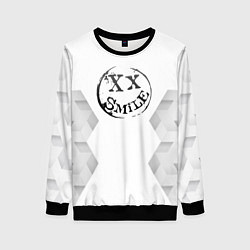 Свитшот женский Avril Lavigne white poly, цвет: 3D-черный