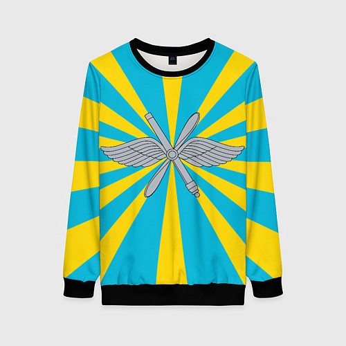 Женский свитшот Военно-воздушные силы / 3D-Черный – фото 1