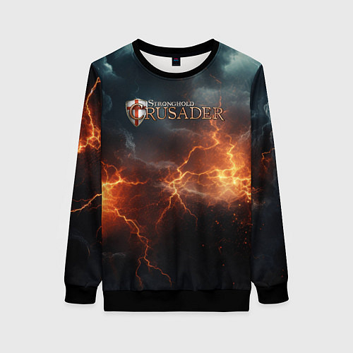 Женский свитшот Stronghold сrusader небесная мощь / 3D-Черный – фото 1