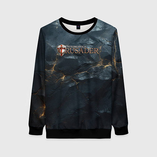 Женский свитшот Stronghold сrusader крестовый шторм / 3D-Черный – фото 1