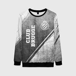 Свитшот женский Club Brugge - grey gradient вертикально, цвет: 3D-черный