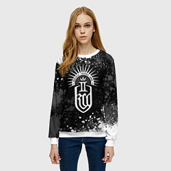 Свитшот женский Kingdom come 2 - белые брызги, цвет: 3D-белый — фото 2