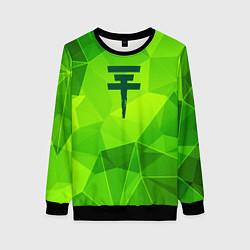 Свитшот женский Tokio Hotel green poly, цвет: 3D-черный