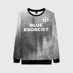 Свитшот женский Blue Exorcist - grey gradient посередине, цвет: 3D-черный
