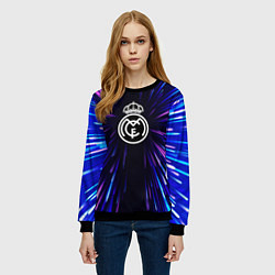 Свитшот женский Real Madrid neon energy, цвет: 3D-черный — фото 2