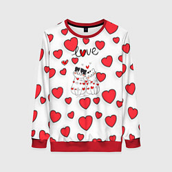 Женский свитшот Кошачья романтика