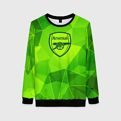 Свитшот женский Arsenal green poly, цвет: 3D-черный