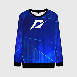 Свитшот женский Need for Speed blue poly, цвет: 3D-черный