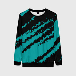 Женский свитшот The color is black and light blue