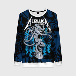 Свитшот женский Metallica - damn, цвет: 3D-белый