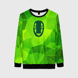 Свитшот женский Spirited Away green poly, цвет: 3D-черный
