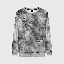 Женский свитшот Серый тай дай - абстракция