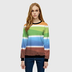 Свитшот женский Просвет, цвет: 3D-черный — фото 2