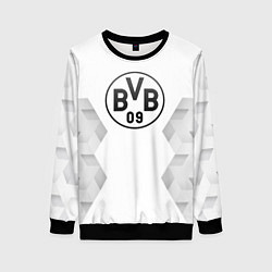Свитшот женский Borussia white poly, цвет: 3D-черный
