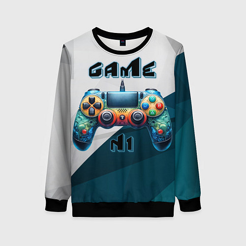 Женский свитшот Игровой джойстик / 3D-Черный – фото 1