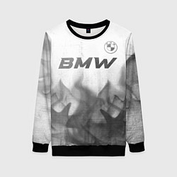Свитшот женский BMW - white gradient посередине, цвет: 3D-черный
