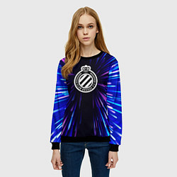 Свитшот женский Club Brugge neon energy, цвет: 3D-черный — фото 2