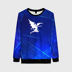 Свитшот женский Black Sabbath blue poly, цвет: 3D-черный
