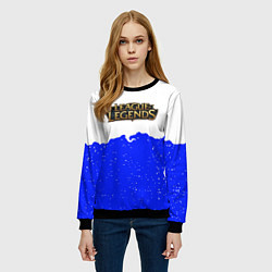 Свитшот женский League of Legends ночь, цвет: 3D-черный — фото 2