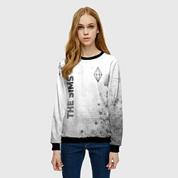 Свитшот женский The Sims - white gradient вертикально, цвет: 3D-черный — фото 2