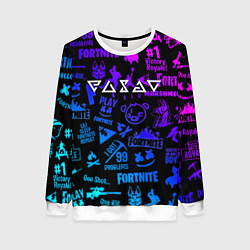 Свитшот женский Ведьмак логотипы игр, цвет: 3D-белый