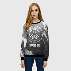 Свитшот женский PSG - grey gradient, цвет: 3D-черный — фото 2