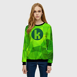 Свитшот женский The Killers green poly, цвет: 3D-черный — фото 2