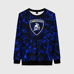 Свитшот женский Lamborghini blue energy, цвет: 3D-черный