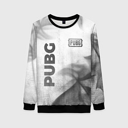 Свитшот женский PUBG - white gradient вертикально, цвет: 3D-черный