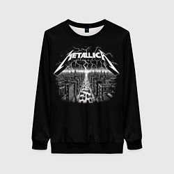 Женский свитшот Metallica - lightnings in metropolis