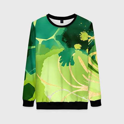 Женский свитшот Вдохновленный природой / 3D-Черный – фото 1