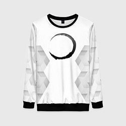 Свитшот женский Demon Slayer white poly, цвет: 3D-черный