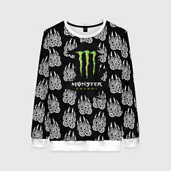 Женский свитшот Monster energy медвежьи лапы