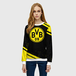 Свитшот женский Borussia полосы, цвет: 3D-белый — фото 2