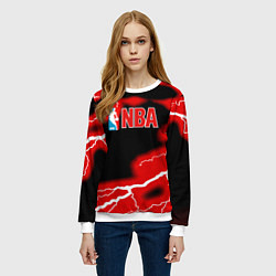 Свитшот женский NBA шторм, цвет: 3D-белый — фото 2