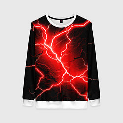 Свитшот женский Lightning, цвет: 3D-белый
