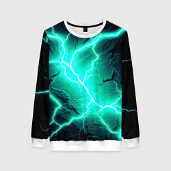 Женский свитшот Color light blue black