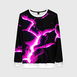 Свитшот женский Color pink black, цвет: 3D-белый