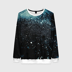 Женский свитшот Черно-синий текстурный фон