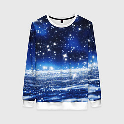 Женский свитшот Космический синий абстрактный фон - текстура