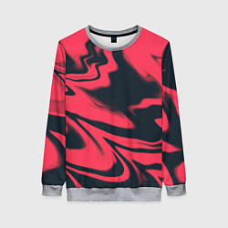 Свитшот женский Color black red, цвет: 3D-меланж