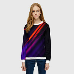 Свитшот женский Multicolored, цвет: 3D-белый — фото 2
