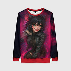 Свитшот женский Джейн Доу реализм из ззз, цвет: 3D-красный