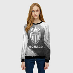 Свитшот женский Monaco - grey gradient, цвет: 3D-черный — фото 2