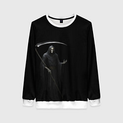 Свитшот женский Memento mortis, цвет: 3D-белый