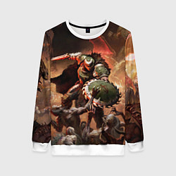 Свитшот женский Doom dark ages, цвет: 3D-белый