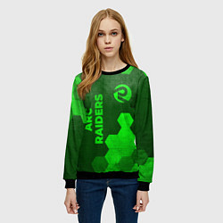 Свитшот женский ARC Raiders - green gradient вертикально, цвет: 3D-черный — фото 2