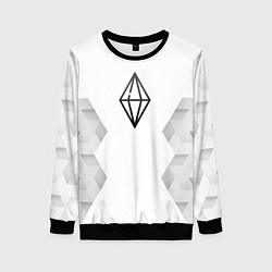 Свитшот женский The Sims white poly, цвет: 3D-черный