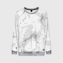 Женский свитшот Белый с серым абстрактная текстура