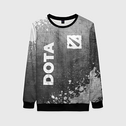 Свитшот женский Dota - grey gradient вертикально, цвет: 3D-черный